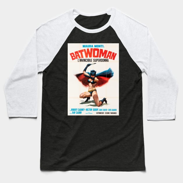 L'Invincible Superdonna (Cinematográfica Calderón S.A., 1968) Baseball T-Shirt by Scum & Villainy